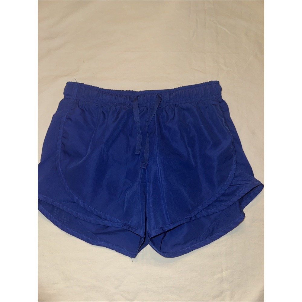BAW Running Shorts Blue Lined Elastic Waistband Drawstring Small